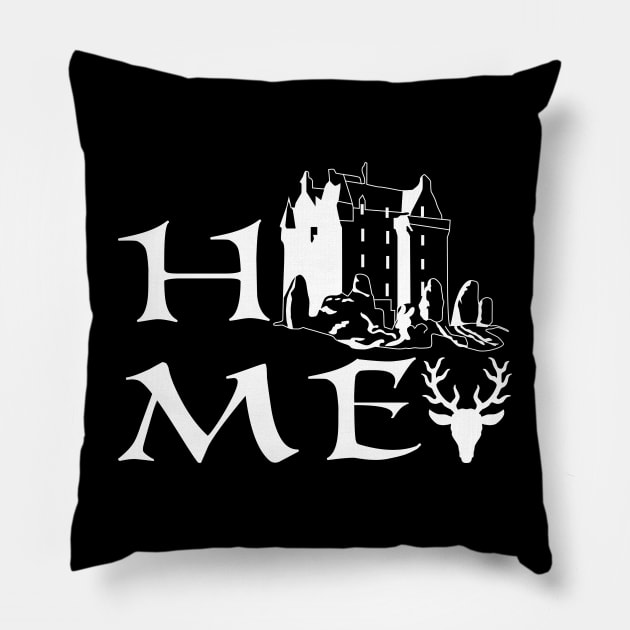 Castle Leod Home Pillow by Clan Mackenzie Studio