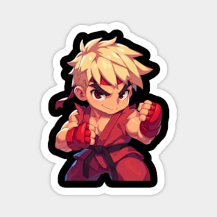 Street Fighter Ken Art Magnet