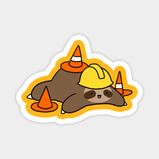 Road Worker Sloth Magnet