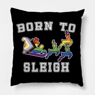 Born to slay - Vintage  College Fun Queer Pride Christmas Pillow