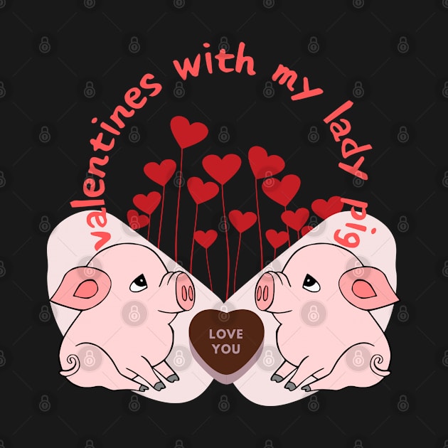 Valentines with my lady pig by Color by EM