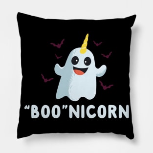 Boo Nicorn Halloween Ghost Unicorn Pillow