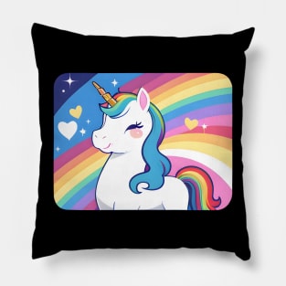 Unicorn Rainbow 04 Pillow