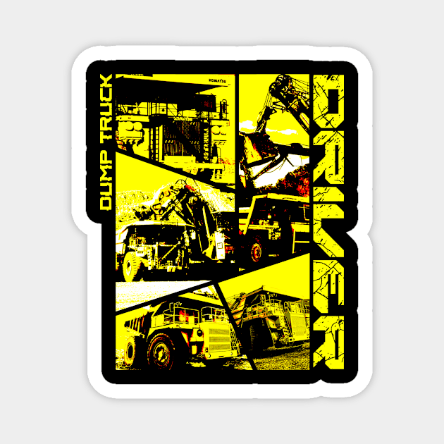 Truck driver Magnet by plutominer