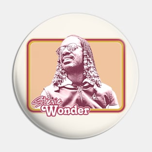 Stevie Wonder /// Retro Aesthetic Fan Design Pin