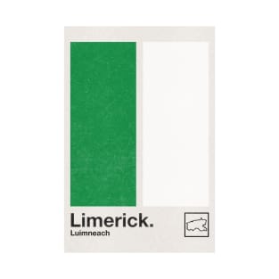 County Limerick / Original Retro Style Minimalist Poster Design T-Shirt