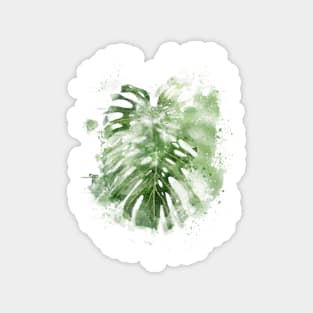 Monstera Leaf- Abstract Tropical Art Magnet