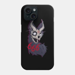 Demon skull cat Phone Case