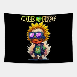 Wild & Free Like Sunflowers Tapestry