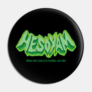 Hesoyam Cheat code word lettering art Pin