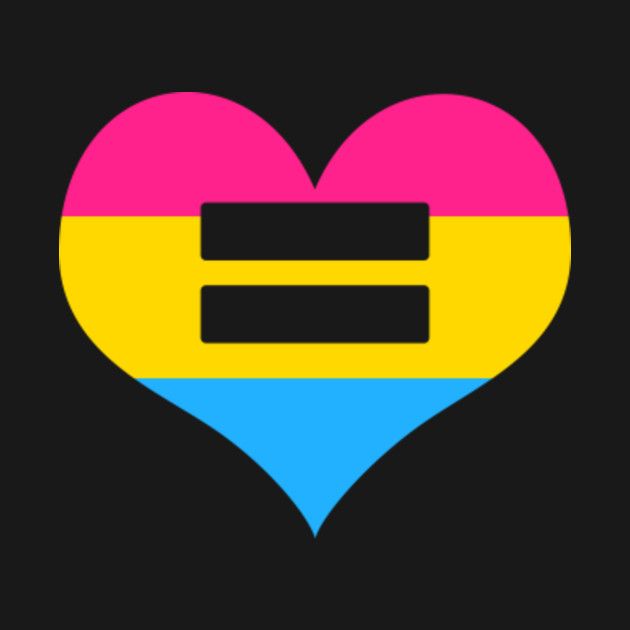Pansexual Pride Heart Flag Equality Pansexual Pride