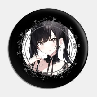 charming portrait of a cute anime girl Pin