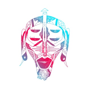 Dual Color African Mask No 11 T-Shirt