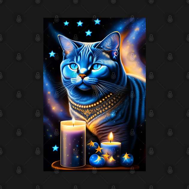 Witchy British Shorthair by Enchanted Reverie