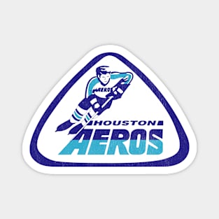 Vintage Houston Aeros Hockey 1972 Magnet