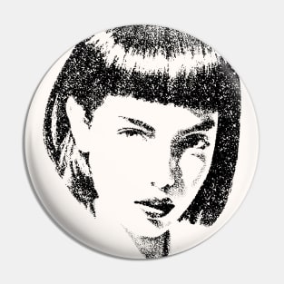 Beautiful Woman Portrait Pin