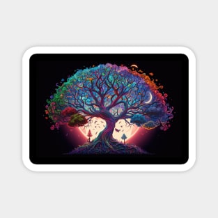 Tree of life with moon Magnet