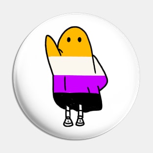 nonbinary ghost Pin