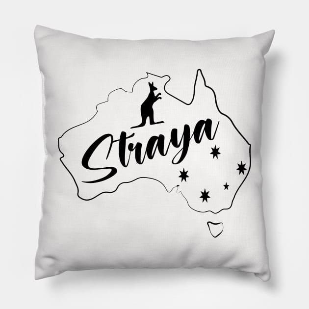 straya australia day Pillow by illustraa1