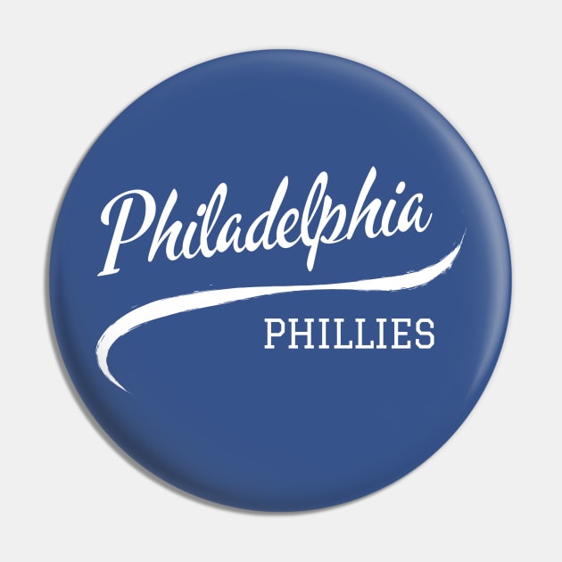 Philadelphia Phillies Wave Pin by CityTeeDesigns