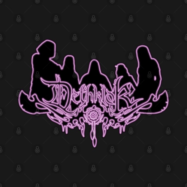 Purple Neon Sign Dethklok Logo by gkillerb