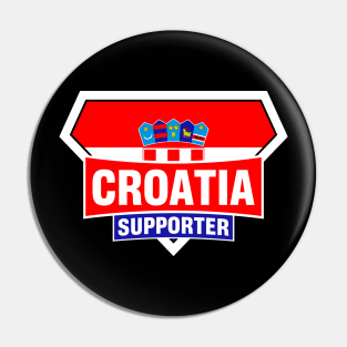 Croatia Super Flag Supporter Pin