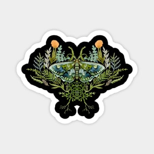 Moth with Plants Magnet