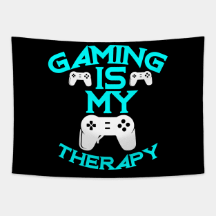 Gaming Is My Therapy Funny Video Games Tapestry