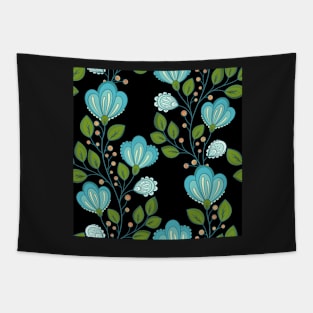 Spring Pattern with Vintage Floral Motifs Tapestry