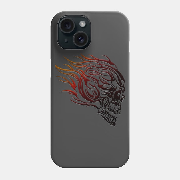 Cool Skull Tribal Phone Case by aaallsmiles