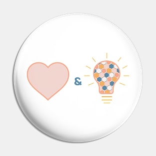 Love & Light (small) Pin