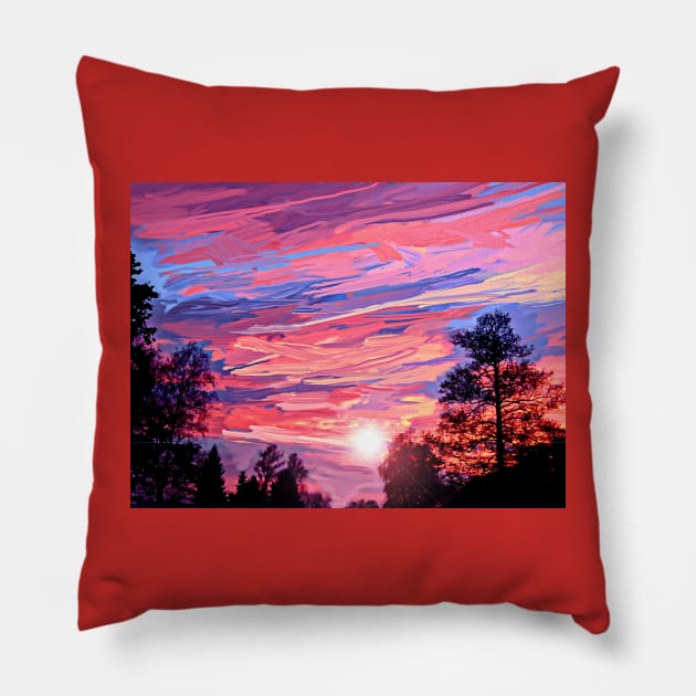 Evening Sky Pillow by danieljanda