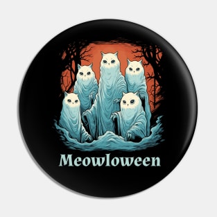 Meowloween Pin