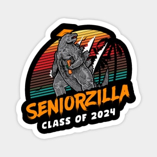 Seniorzilla Class of 2024 Senior Gifts Funny Seniors 2024 Magnet