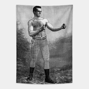 Vintage Sports Boxing, Profile of Victorian Boxer Tapestry