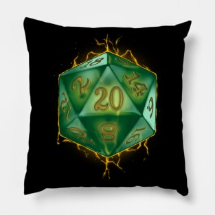 Magic Dice Emerald Pillow