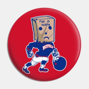 Buffalo Fan In Hiding Pin