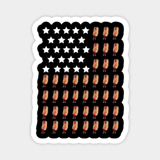 Stars, Stripes & Hot Dogs Magnet