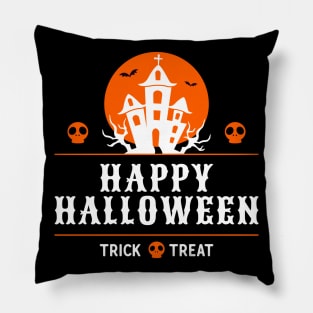 Happy Halloween Spooky House - Trick or Treat Pillow