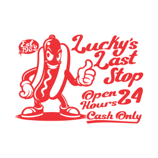 Luckys Last Stop Hotdog T-Shirt