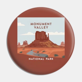 Monument Valley National Park Travel Sticker Pin