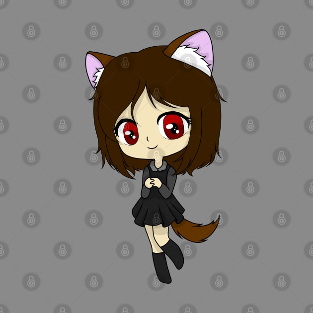 gacha wolf girl chibi by LillyTheChibi