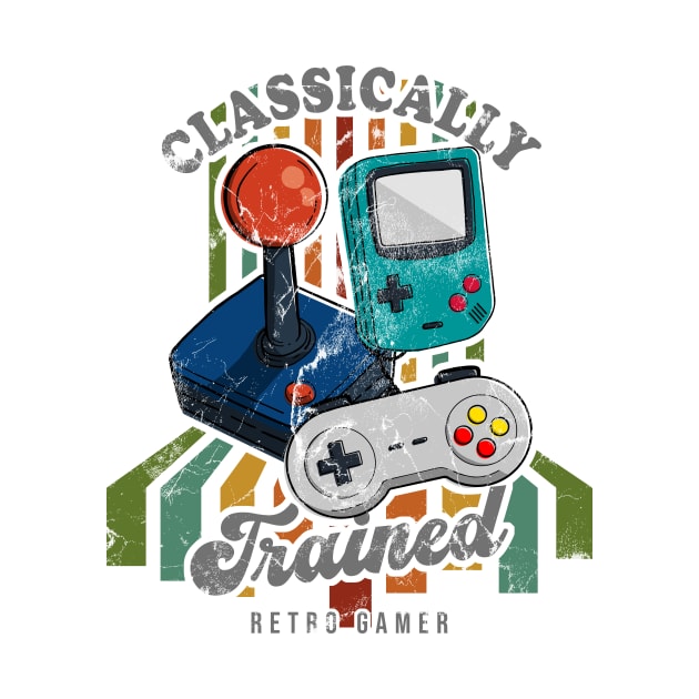 Classically Trained Retro Gamer by SRArtShop