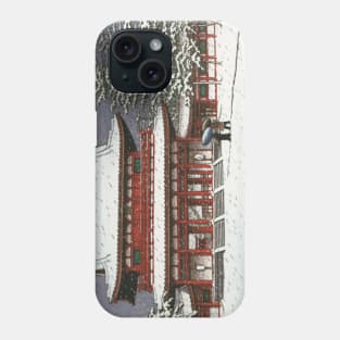 Snow at Heian Shrine by Kawase Hasui Phone Case