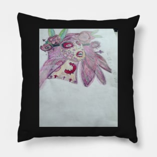 Purple Girl with Roses (Pride) Pillow