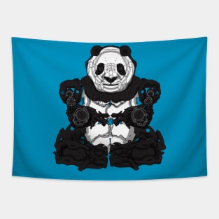 Mecha Panda Meditating Tapestry