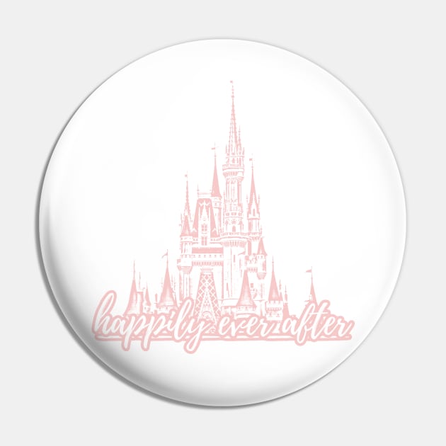 Happily Ever After Magic Castle Millennial Pink Pin by FandomTrading