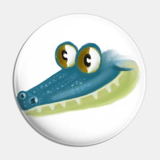 Cute Aligator Drawing Pin