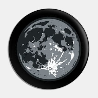 Moon illustration by turboPISTOLA Pin