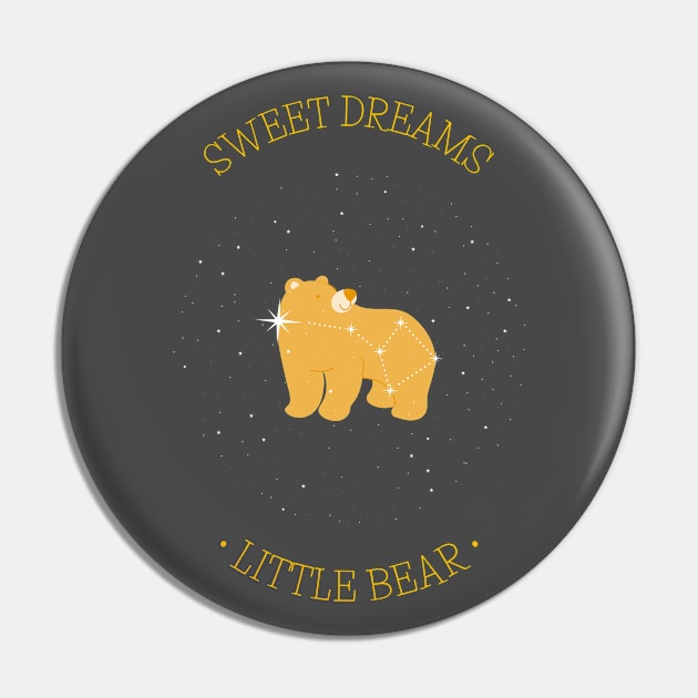 Little Bear Sweet Dreams Pin by Tip Top Tee's